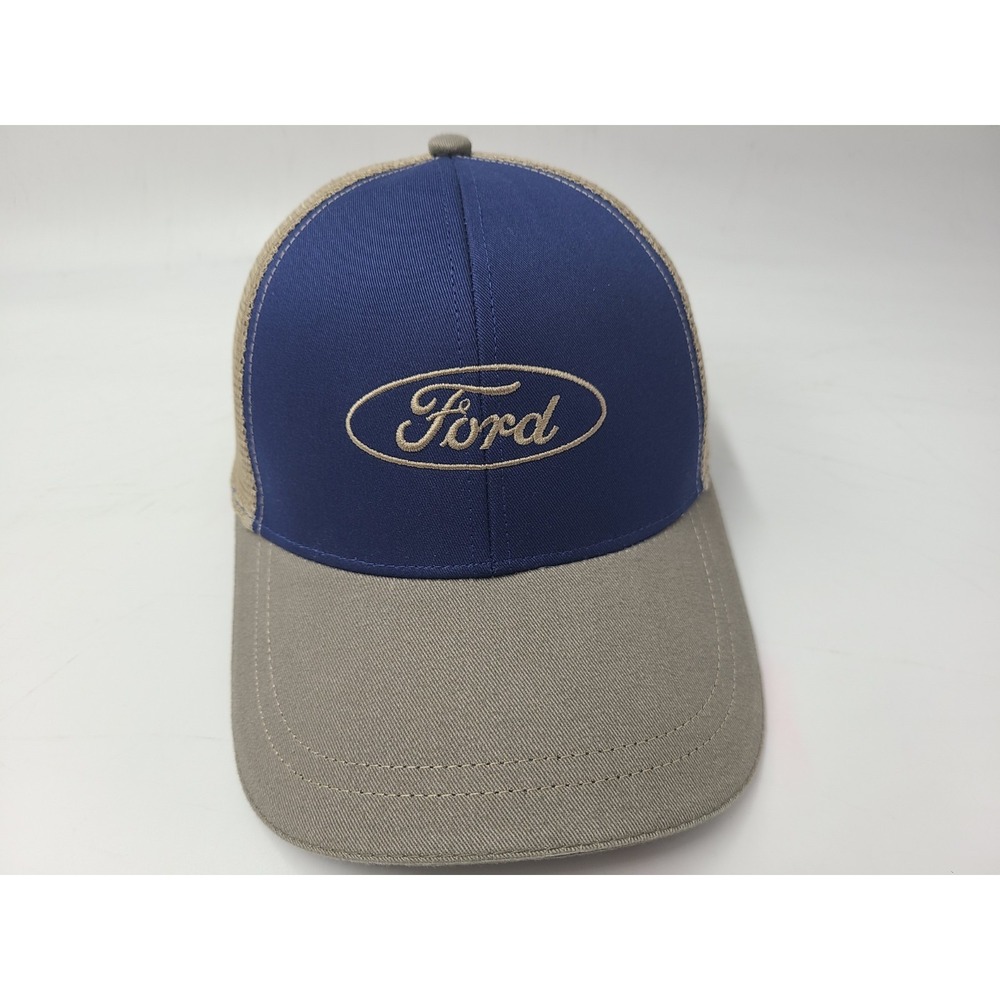 Ford Mesh Trucker Snapback Hat Cap Car Truck Casual Men Women Blue Gray Beige